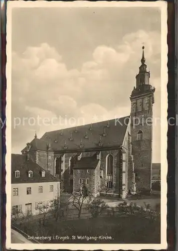 Schneeberg Erzgebirge St Wolfgang Kirche Kat. Schneeberg