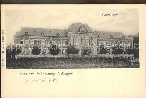 Schneeberg Erzgebirge Gymnasium Kat. Schneeberg