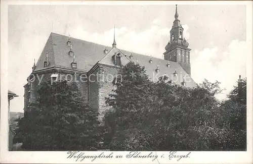 Schneeberg Erzgebirge St Wolfgangkirche Kat. Schneeberg