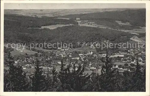 Oberschlema Erzgebirge Panorama Blick vom Gleesberg Kat. Bad Schlema