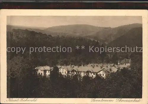 Eichwald Tschechien Sanatorium Theresienbad im Erzgebirge Kat. Dubi