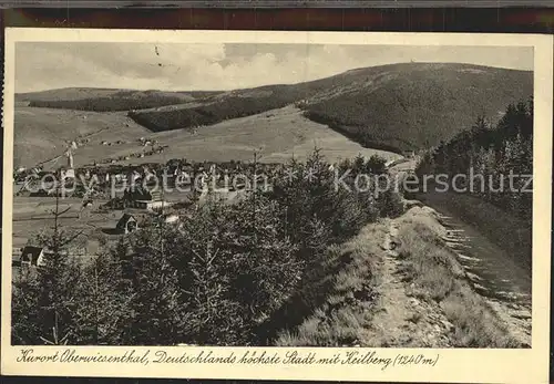 Oberwiesenthal Erzgebirge Panorama Kurort Kat. Oberwiesenthal