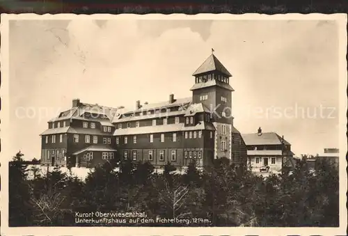 Oberwiesenthal Erzgebirge Unterkunftshaus Aussichtsturm Fichtelberg Kat. Oberwiesenthal