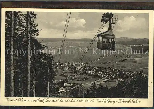 Oberwiesenthal Erzgebirge Fichtelberg Schwebebahn Kat. Oberwiesenthal