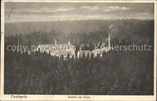 Carolagruen Heilstaette Ansicht von Osten Kat. Schoenheide Erzgebirge