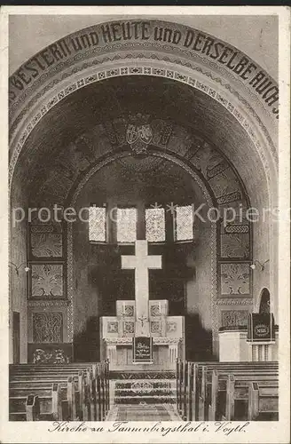 Tannenbergsthal Vogtland Kircheninnerses Kat. Tannenbergsthal Vogtland