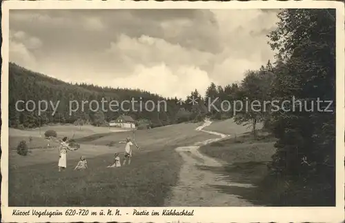 Vogelsgruen Partie im Kuhbachtal Kat. Auerbach