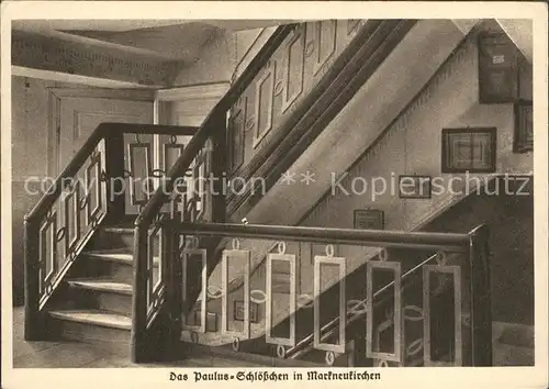 Markneukirchen Paulus Schloesschen Treppenhaus Kat. Markneukirchen