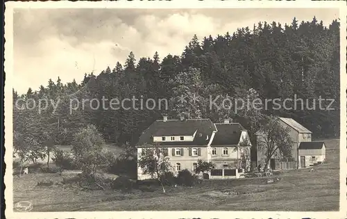 Eubabrunn Waldpension Max Lederer Kat. Erlbach Vogtland