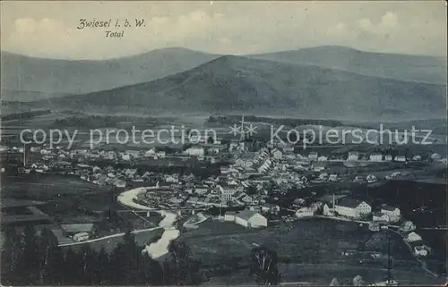 Zwiesel Niederbayern Gesamtansicht Bayerischer Wald Kat. Zwiesel