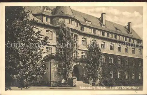 Schneeberg Erzgebirge Bergbau Krankenhaus Kat. Schneeberg