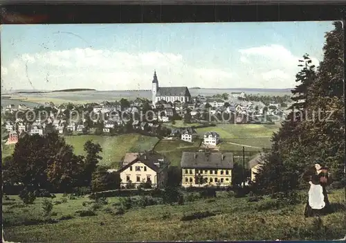 Schneeberg Erzgebirge Heimstaette Gleesberg Kirche Bergstadt Kat. Schneeberg