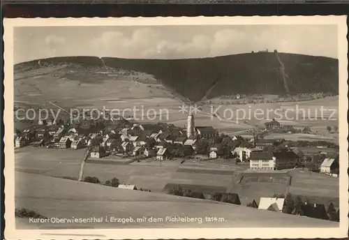 Oberwiesenthal Erzgebirge Kurort mit Fichtelberg Kat. Oberwiesenthal