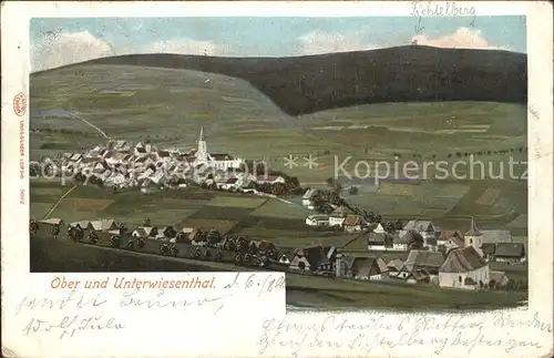 Oberwiesenthal Erzgebirge mit Unterwiesenthal und Fichtelberg Kat. Oberwiesenthal