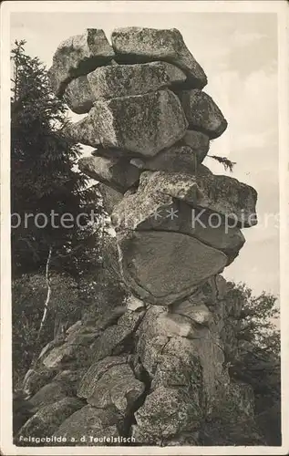 Bischofsmais Felsgebilde Teufelstisch Kat. Bischofsmais