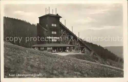 Oberwiesenthal Erzgebirge Fichtelberghaus Kat. Oberwiesenthal