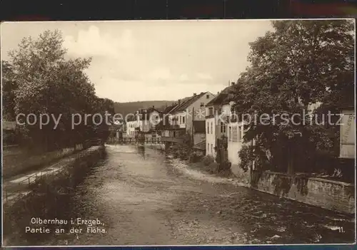 Olbernhau Erzgebirge partie an der Floeha Kat. Olbernhau