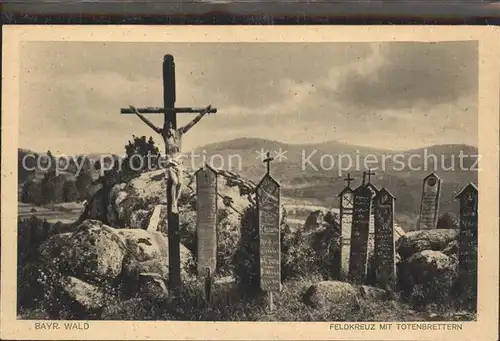 Bayrisch Eisenstein Feldkreuz Totenbrettern Kat. Bayerisch Eisenstein