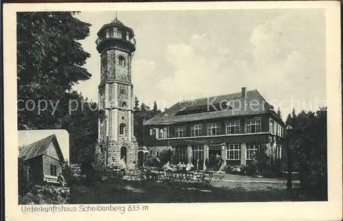 Scheibenberg Unterkunftshaus Kat. Scheibenberg Erzgebirge