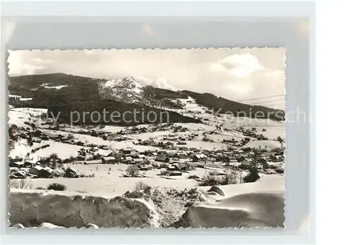 Bodenmais Panorama im Schnee Kat. Bodenmais