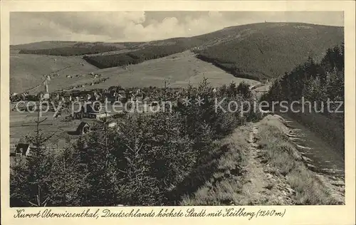 Oberwiesenthal Erzgebirge mit Keilberg Kat. Oberwiesenthal