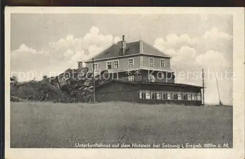 Satzung Unterkunftshaus auf dem Hirtstein Kat. Marienberg