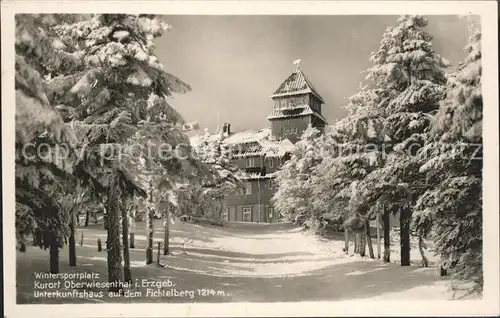 Fichtelberg Oberwiesenthal Unterkunftshaus Kat. Oberwiesenthal