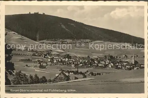 Oberwiesenthal Erzgebirge mit Fichtelberg Kat. Oberwiesenthal