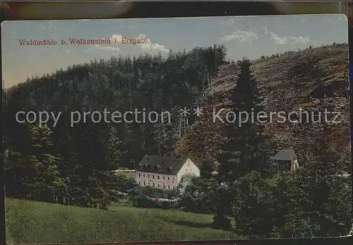 Wolkenstein Erzgebirge Waldmuehle Kat. Wolkenstein