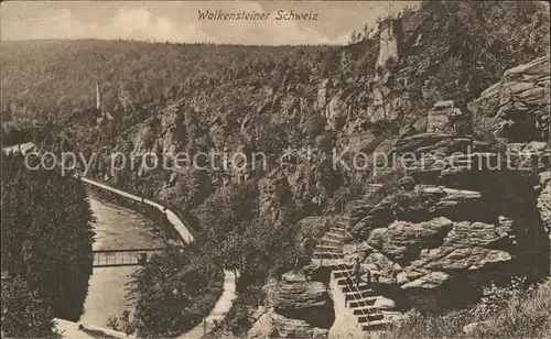 Wolkenstein Erzgebirge Wolkensteiner Schweiz Kat. Wolkenstein