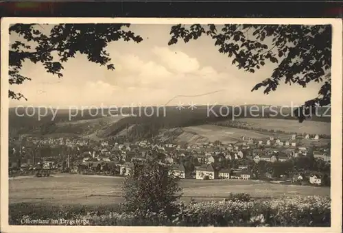 Olbernhau Erzgebirge Panorama Kat. Olbernhau