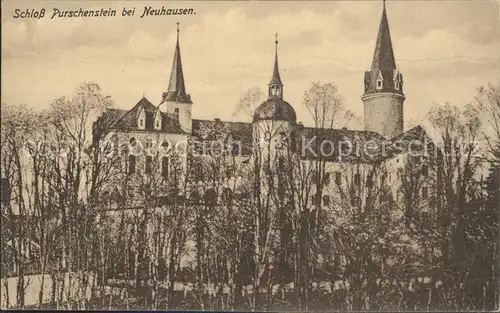 Neuhausen Erzgebirge Schloss Purschenstein Kat. Neuhausen Erzgebirge