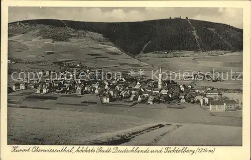 Oberwiesenthal Erzgebirge mit Fichtelberg Kat. Oberwiesenthal