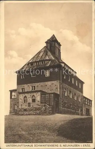 Neuhausen Erzgebirge Unterkunftshaus auf dem Schwartenberg Kat. Neuhausen Erzgebirge