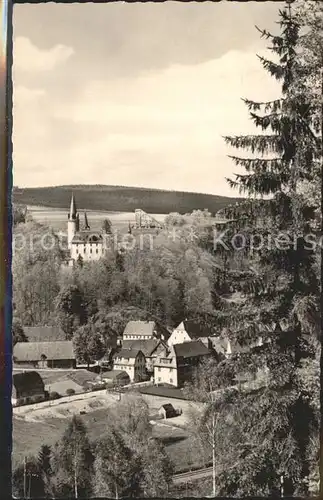 Neuhausen Erzgebirge mit Schloss Purschenstein Kat. Neuhausen Erzgebirge