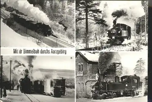 Hammerunterwiesenthal mit der Bimmelbahn durch Nieder und Oberschmiedeberg Neudorf OT Kretscham Rothensehma und Steinbach  Kat. Oberwiesenthal