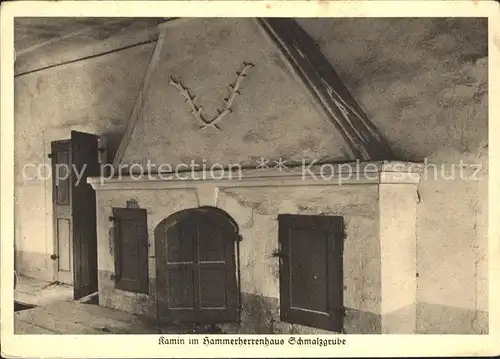 Schmalzgrube Kamin im Hammerherrenhaus Kat. Joehstadt