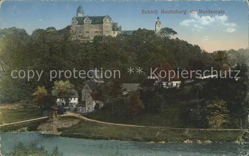 Rochsburg Schloss an der Mulde Muldental Kat. Lunzenau