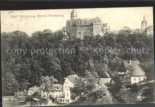 Rochsburg Graefliches Schoenburg. Schloss an der Mulde Kat. Lunzenau