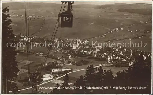 Oberwiesenthal Erzgebirge Fichtelberg Schwebebahn Kat. Oberwiesenthal