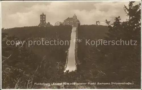 Fichtelberg Oberwiesenthal Prinzenstrasse Unterkunftshaus Wetterwarte Kat. Oberwiesenthal