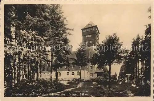 Oberwiesenthal Erzgebirge Unterkunftshaus auf dem Baerenstein Kat. Oberwiesenthal