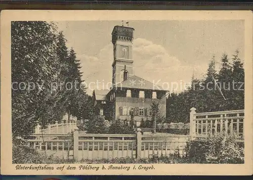 Annaberg Buchholz Erzgebirge Turm und Poehlberghaus Kat. Annaberg