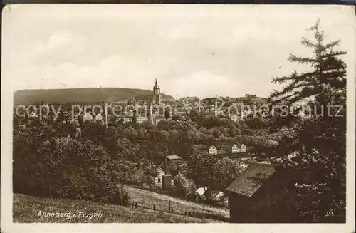 Annaberg Buchholz Erzgebirge Panorama Kat. Annaberg