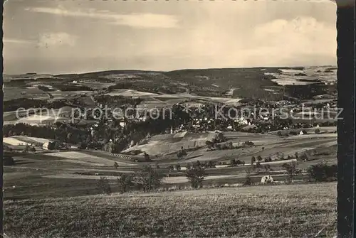 Neuhausen Erzgebirge Blick vom Schwartenberg Kat. Neuhausen Erzgebirge