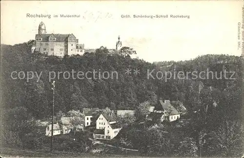 Rochsburg Graefl Schoenburgsches Schloss Rochsburg an der Mulde  Kat. Lunzenau