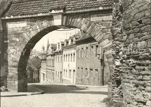 Freiberg Sachsen Donatstor und Donatsgasse Kat. Freiberg