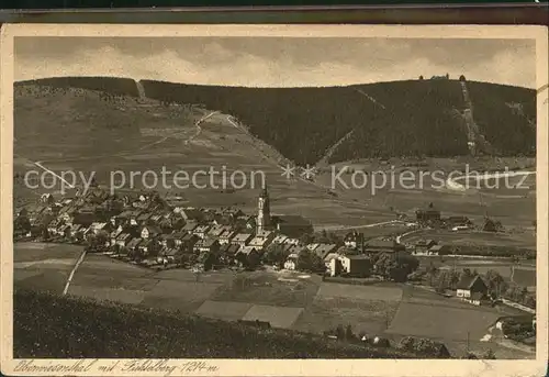 Oberwiesenthal Erzgebirge mit Fichtelberg Kat. Oberwiesenthal