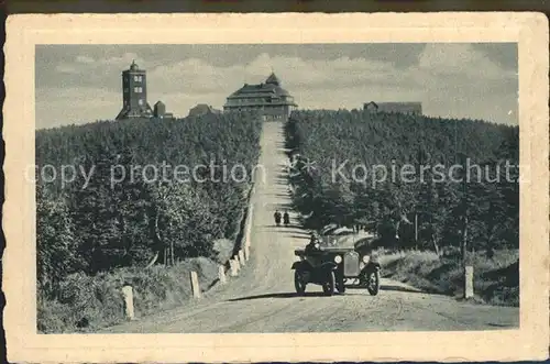 Fichtelberg Oberwiesenthal Unterkunftshaus mit Wetterwarte Kat. Oberwiesenthal