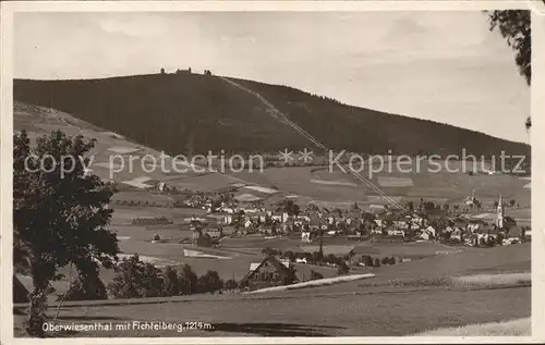 Oberwiesenthal Erzgebirge mit Fichtelberg Kat. Oberwiesenthal